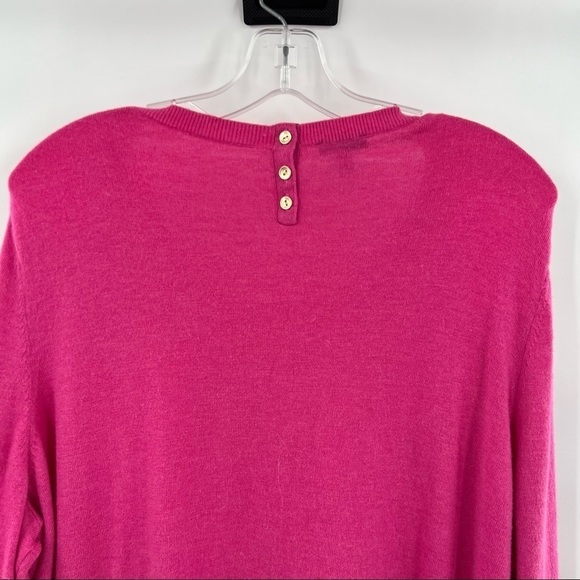 Talbots pink sweater pullover top size 3XP scoop neck - Picture 5 of 9